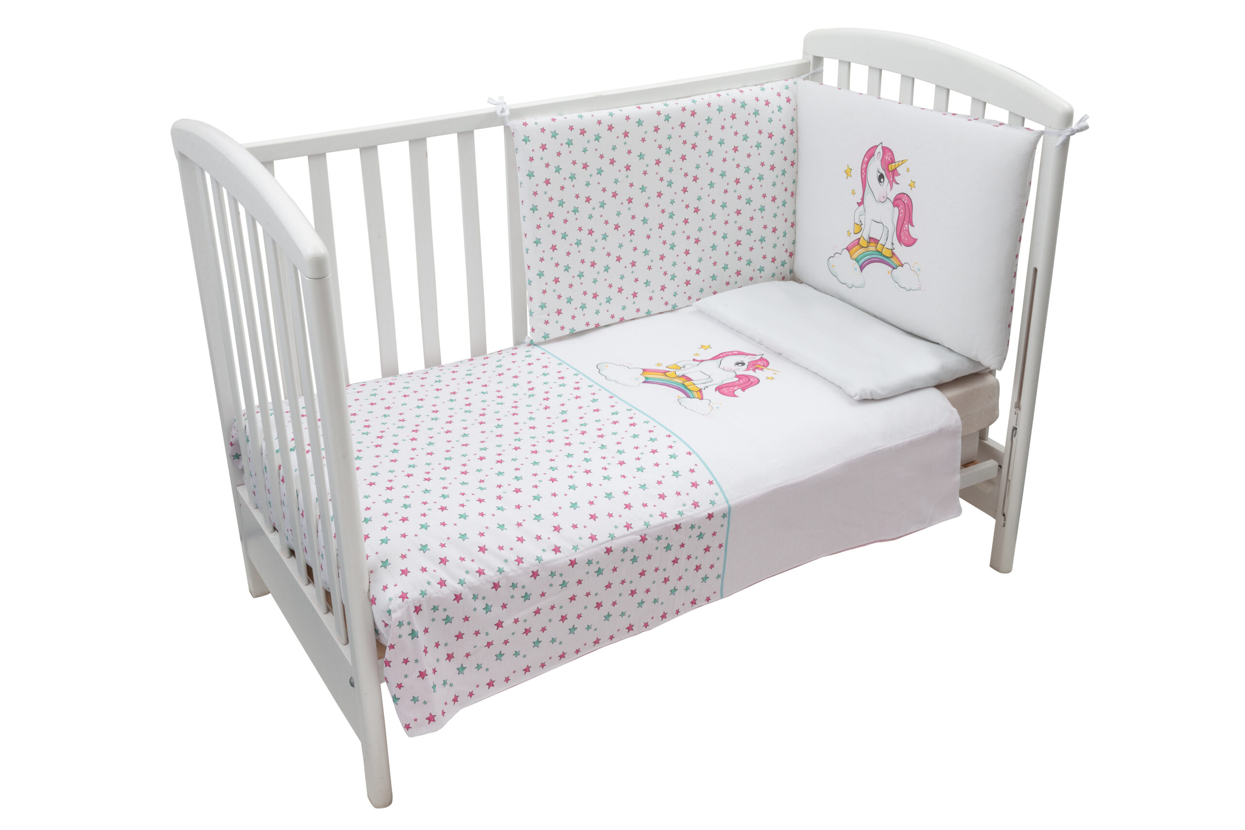 Mawi Set Letto 4 Pezzi Unicorno Bambina Stelline