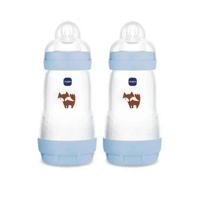 MAM Easy Start Biberon Anticolica 260 ml Azzurro 2pz