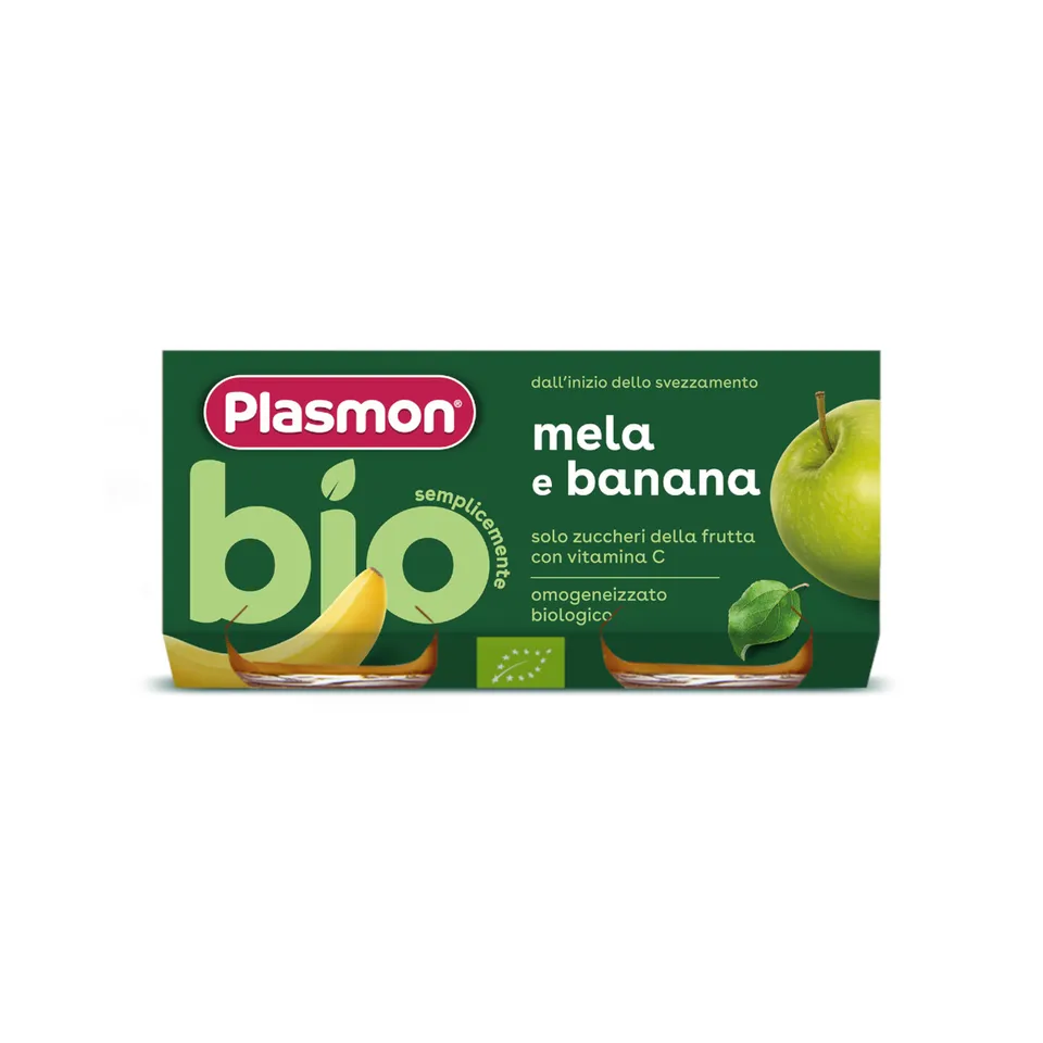 Plasmon Bio omogeneizzato banana mela 2x80g