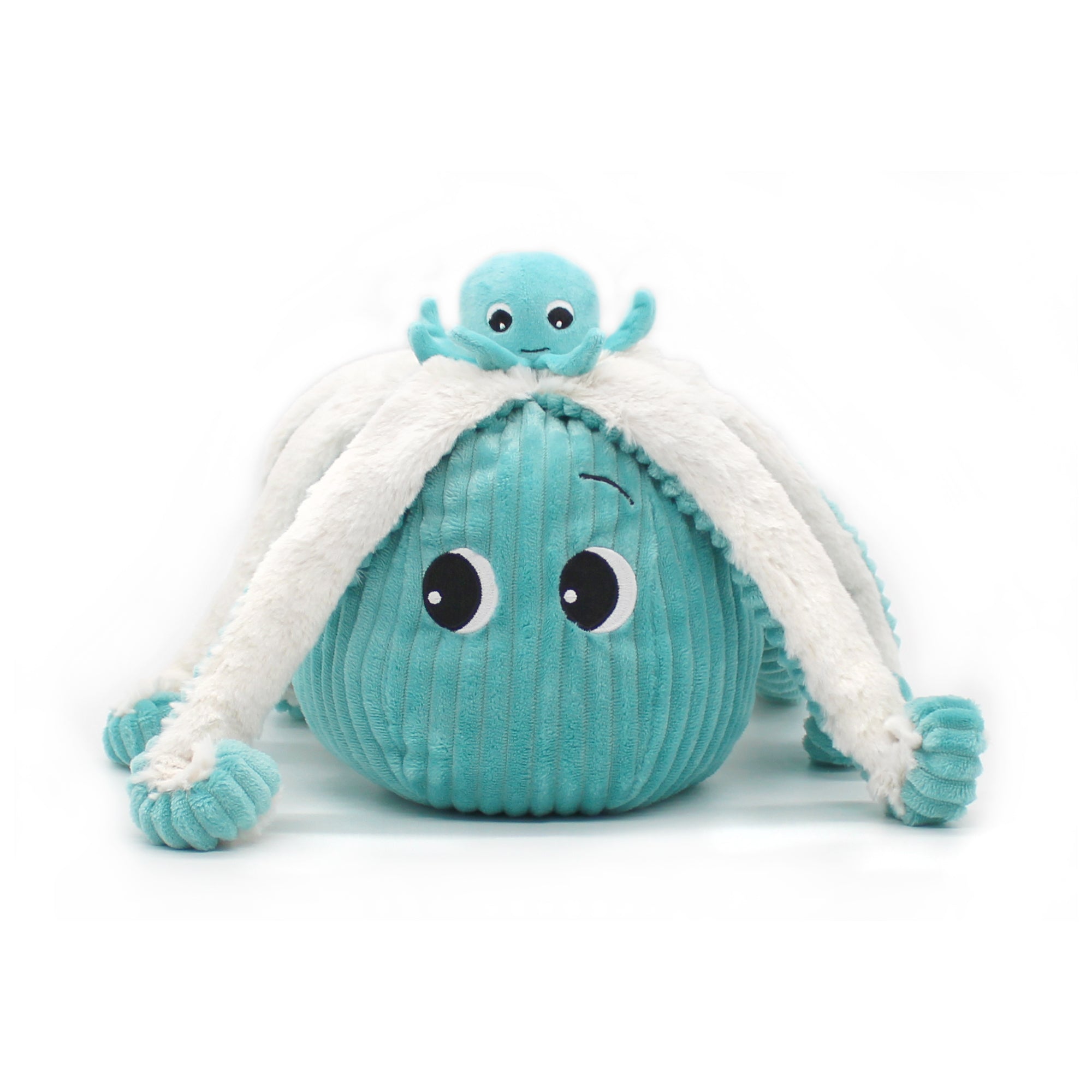 Les Déglingos Ptipotos Filou peluche polpo aqua mamma e bebè