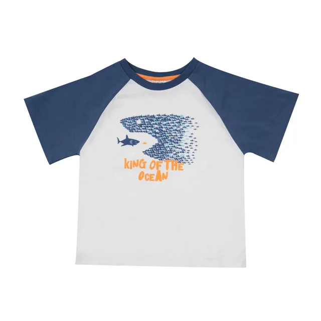 Toys Center Baby T-shirt bambino squalo bianco blu