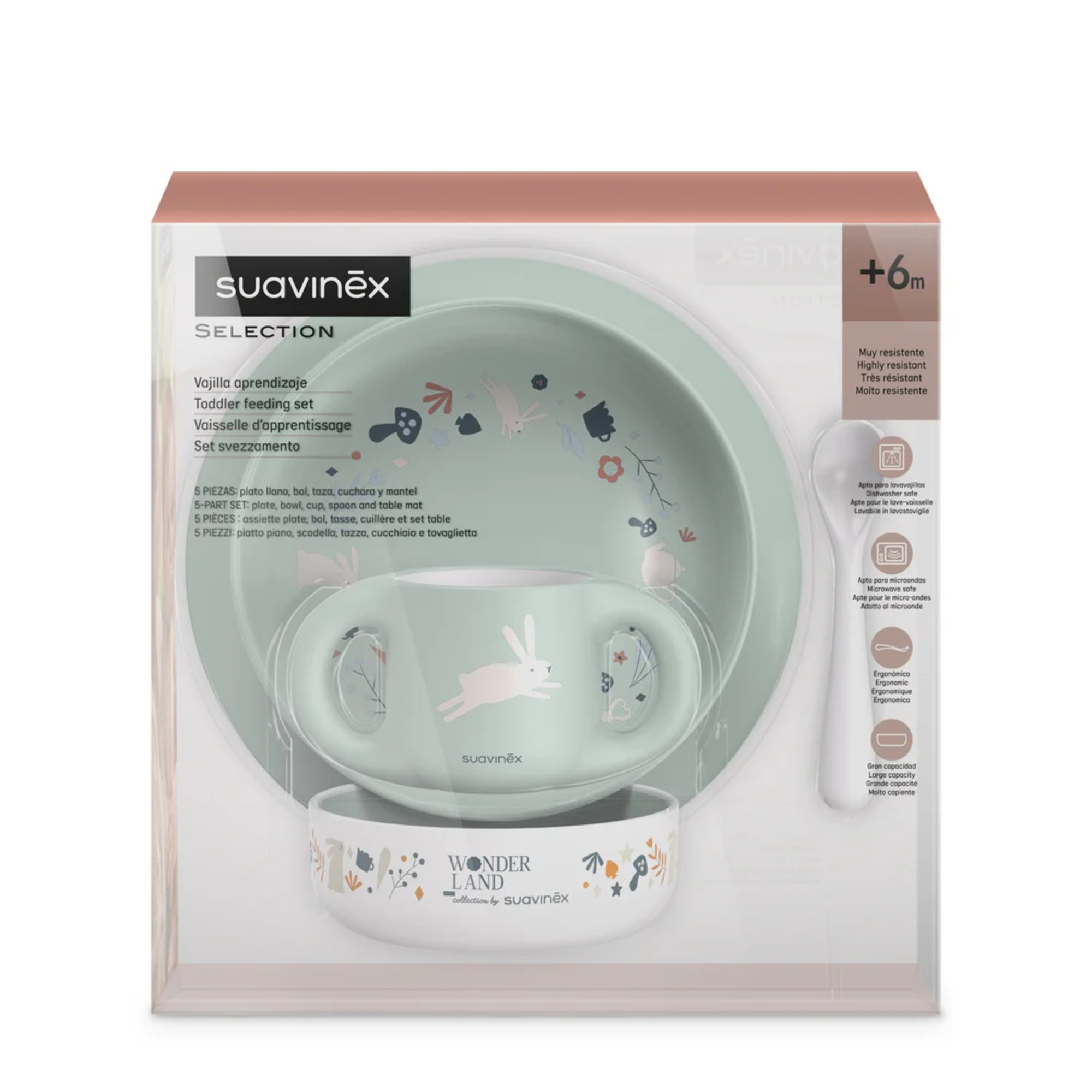 Suavinex Set Svezzamento Boy set pappa 5 pezzi +6 mesi