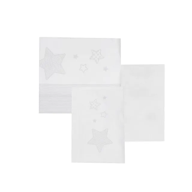 Toys Center Baby set 3 pezzi culla stellina grigio cotone