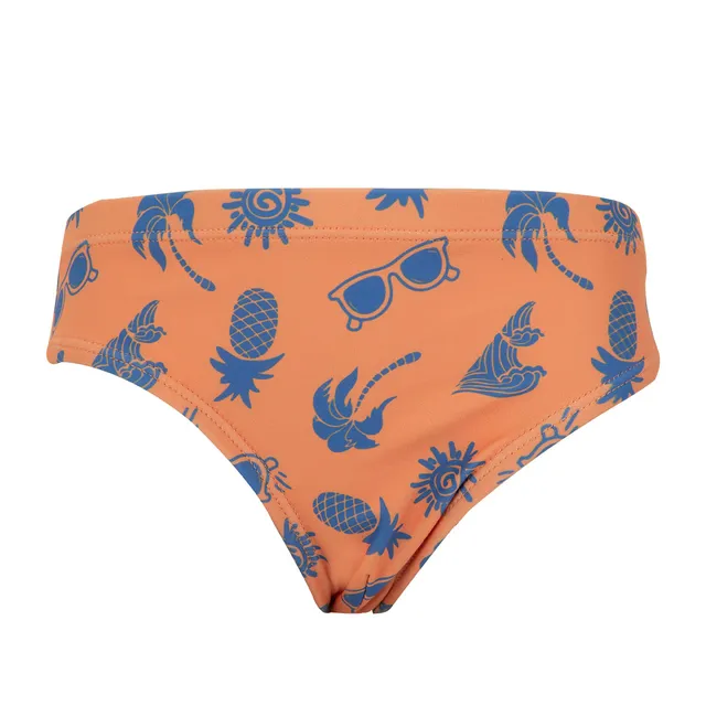 Costume Slip Bimbo Arancione Boxer Mare Estate