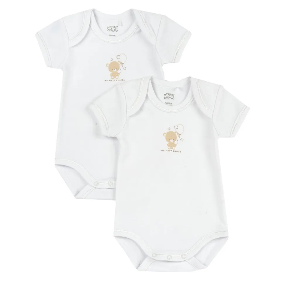Chicco body manica corta set 2 pezzi cotone