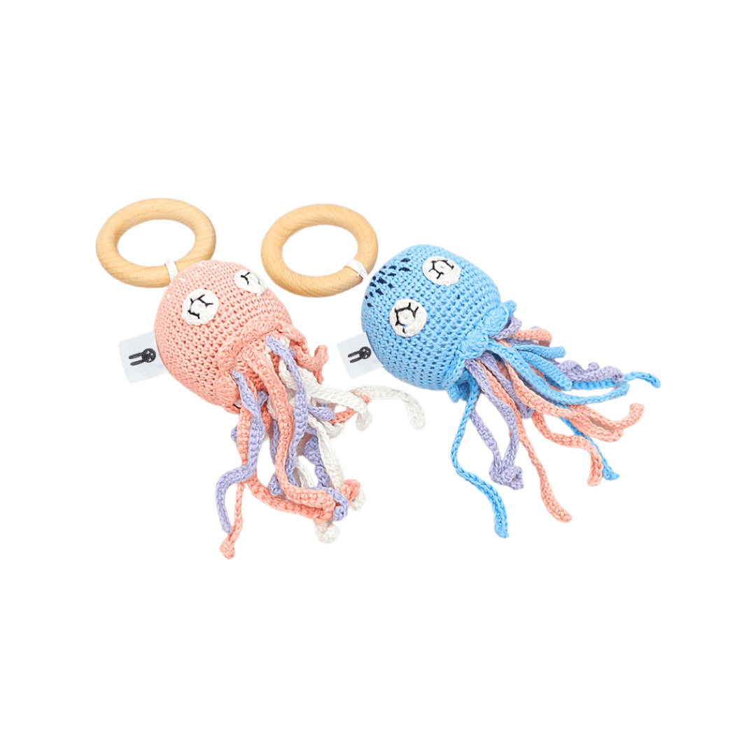 Piccoli Toys Carolina Polpo Rosa carillon uncinetto