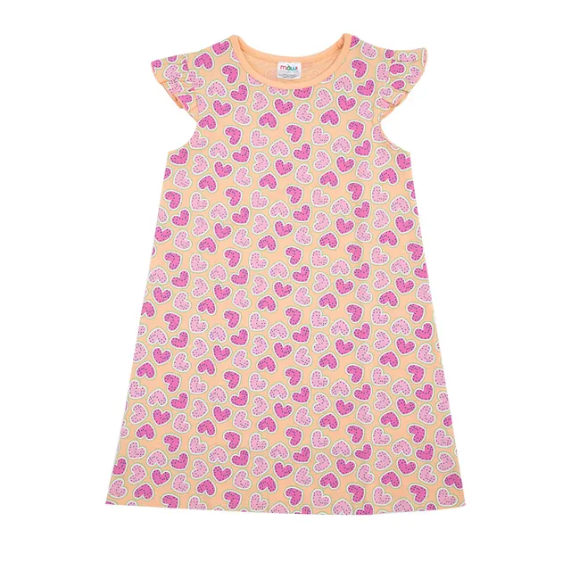 Toys Center Baby Abito Jersey Bimba Pesca Stampa Cuoricini Morbido