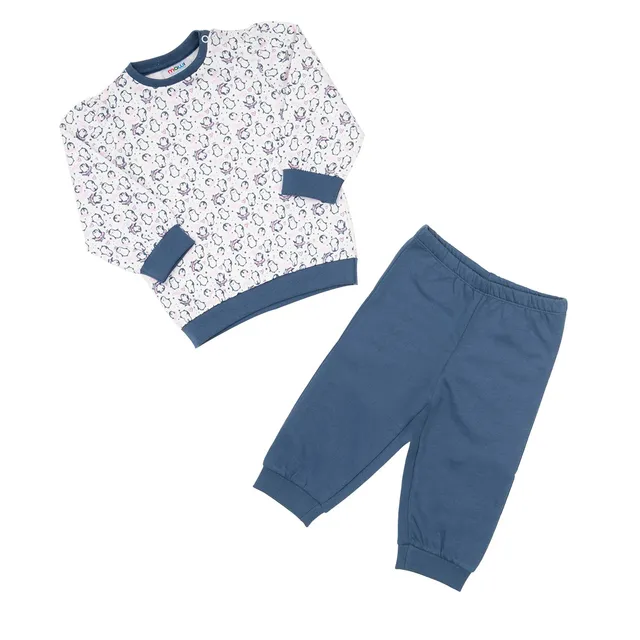 Toys Center Baby Pigiama Bimbo Pinguini Bianco Blu