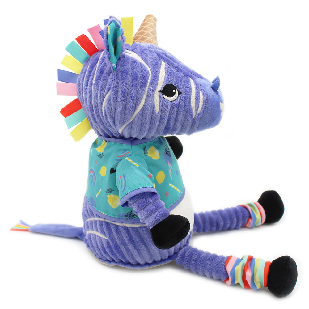 Les Deglingos Original Kiprokos peluche zebra viola 42 cm