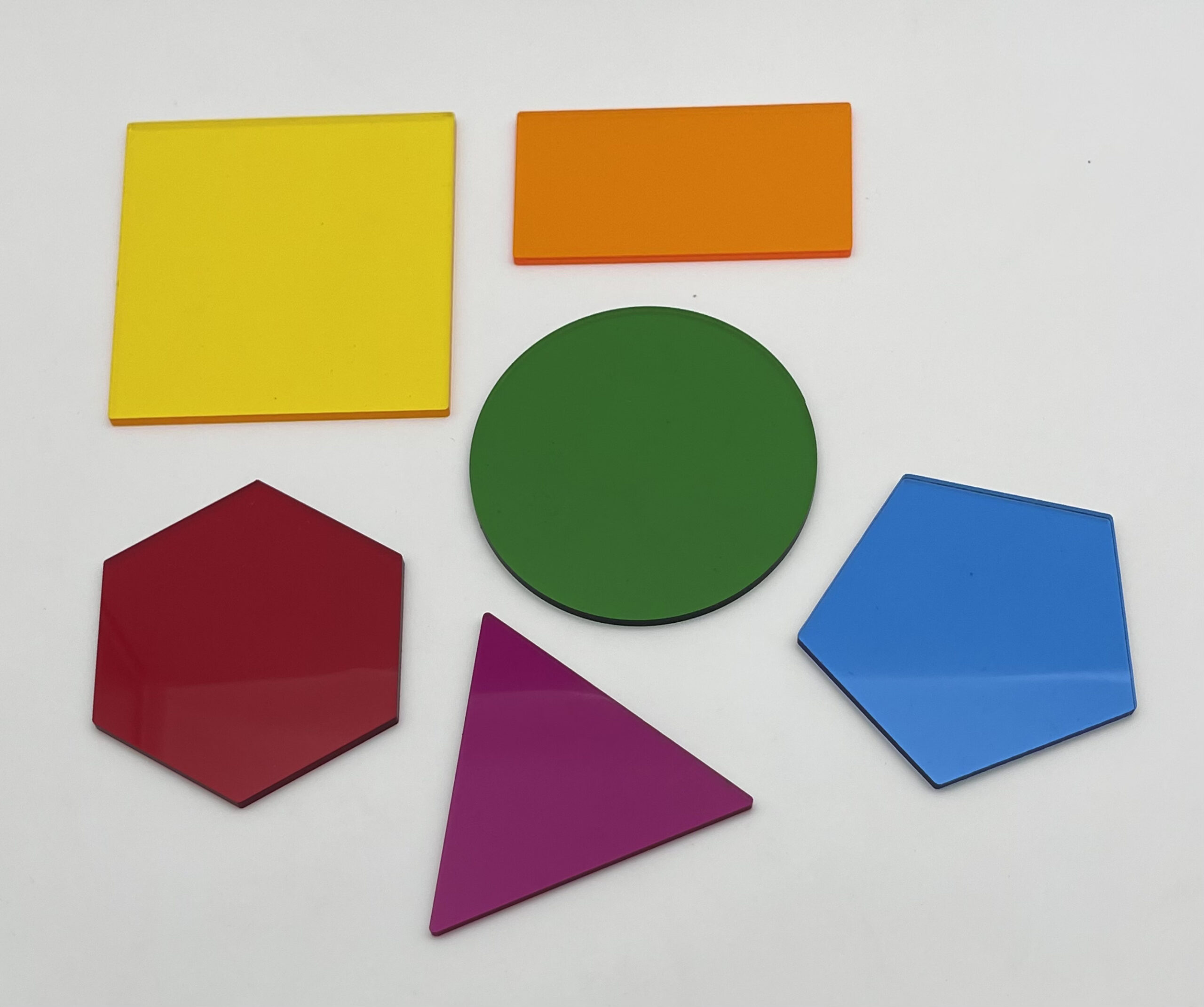 The Dida Set 6 Forme Geometriche traslucide 5 cm luce