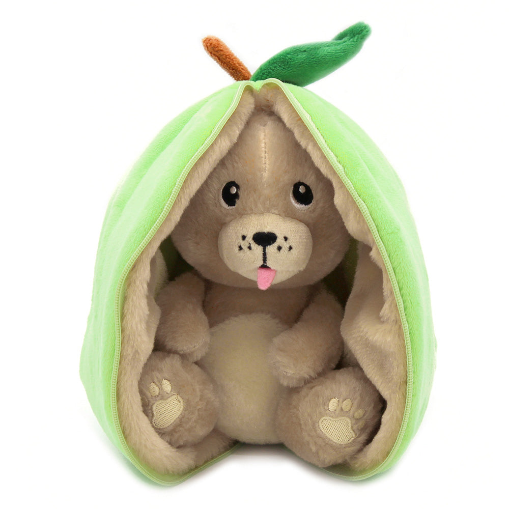 Les Déglingos Flipetz Crocket peluche cane mela 2 in 1