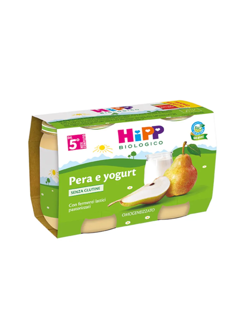 HiPP Omogeneizzato Pera Yogurt Bio 2x125g dal 5° mese