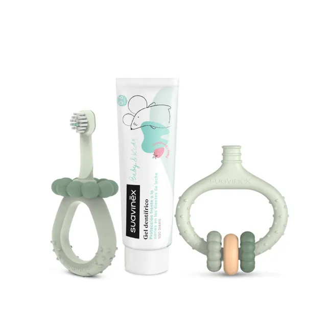 Suavinex Oral Care set igiene orale neonato verde 0m-6 anni