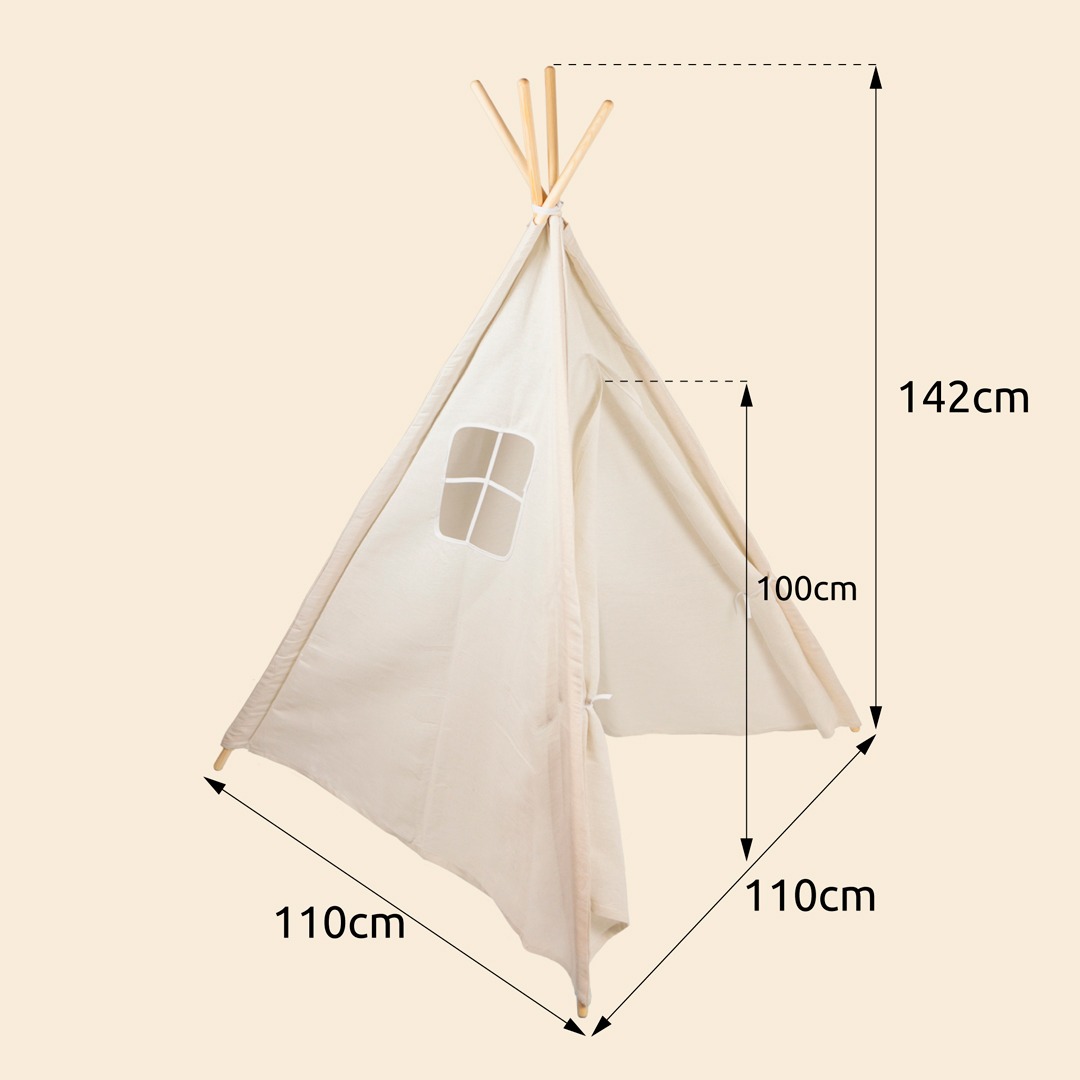 The Dida Tenda Tipi per Bambini in Cotone e Legno
