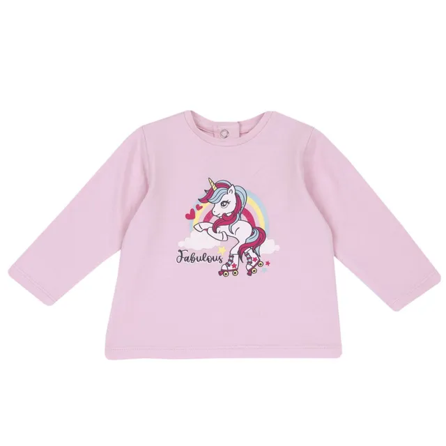 Chicco Maglietta Manica Lunga Unicorno Rosa Glitter