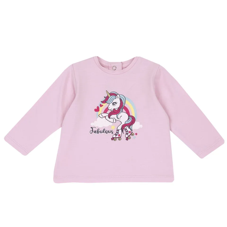 Chicco Maglietta Manica Lunga Unicorno Rosa Glitter