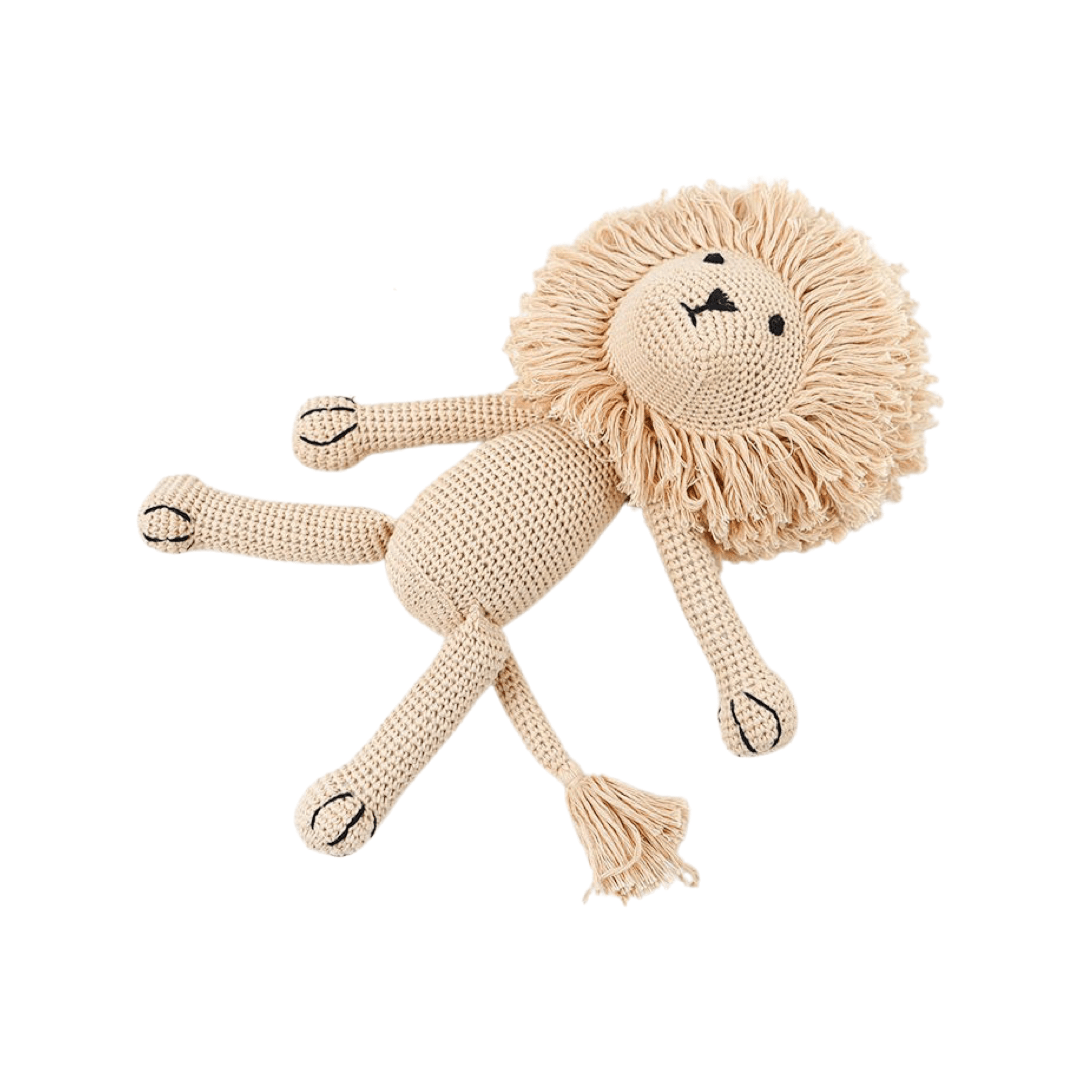 Piccoli Toys Vittorio peluche uncinetto leone cotone