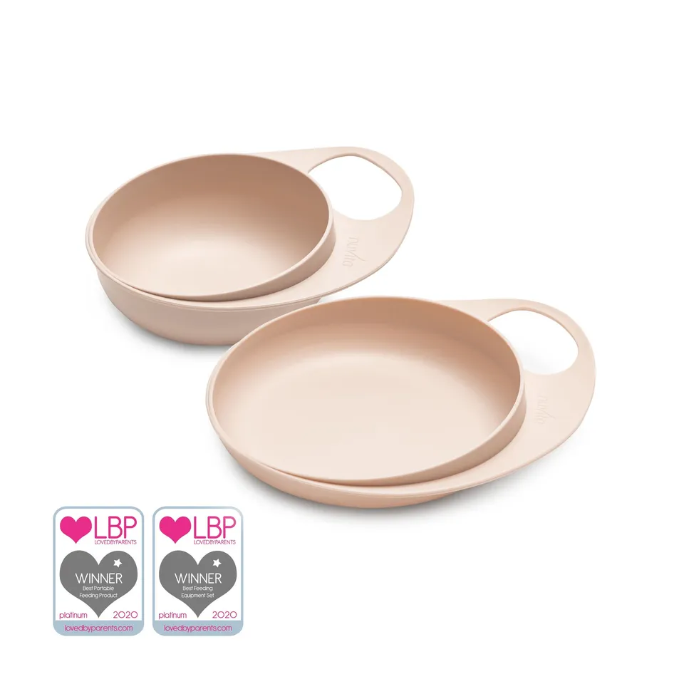 Nuvita Easy Eating 8461 set pappa english rose bordo alto