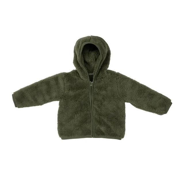 Mawi Cardigan Pelliccia con Cappuccio Orecchie Bambino