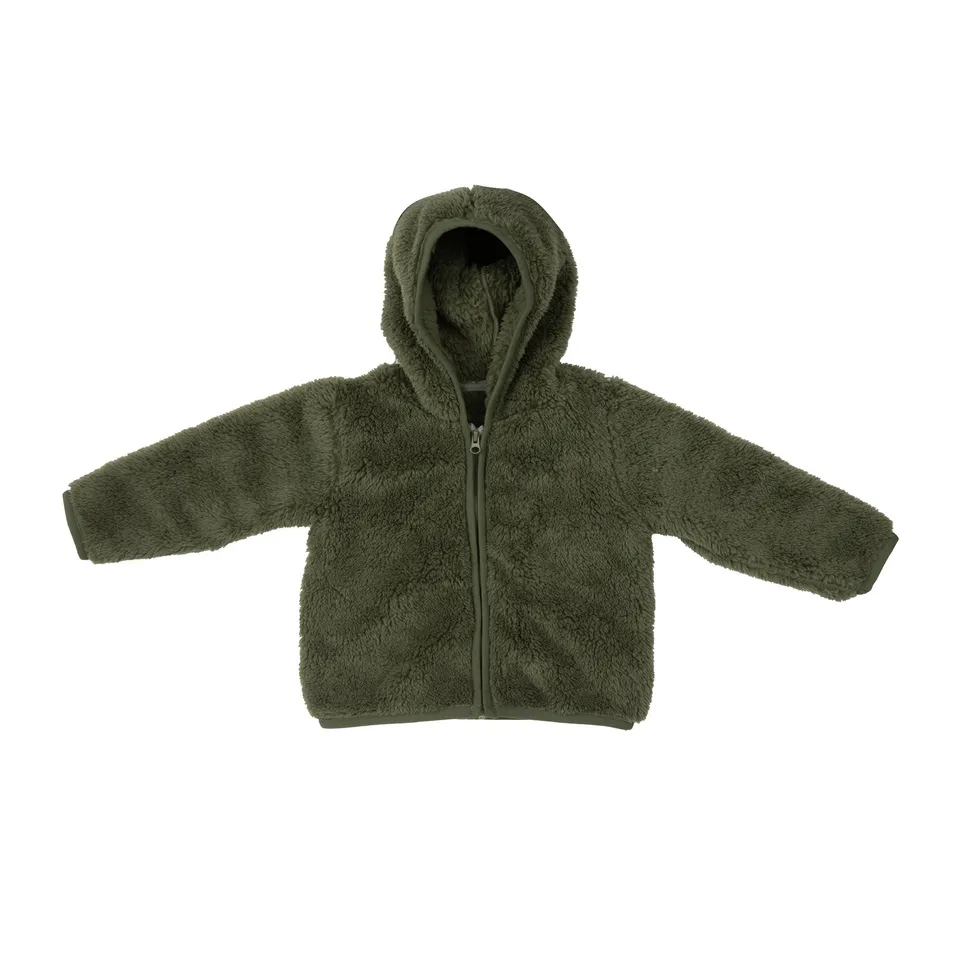 Mawi Cardigan Pelliccia con Cappuccio Orecchie Bambino