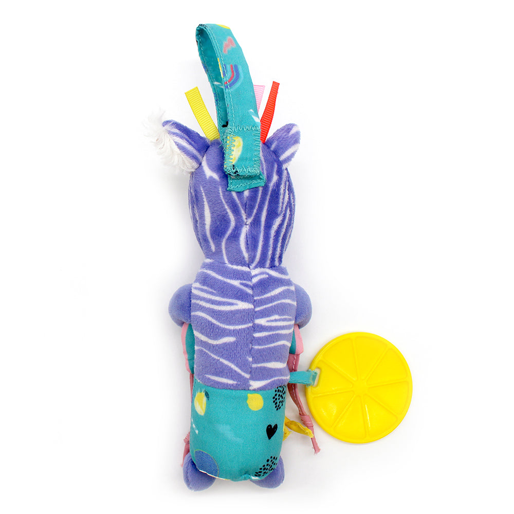 Les Deglingos Kiprokos peluche carillon zebra viola 21 cm