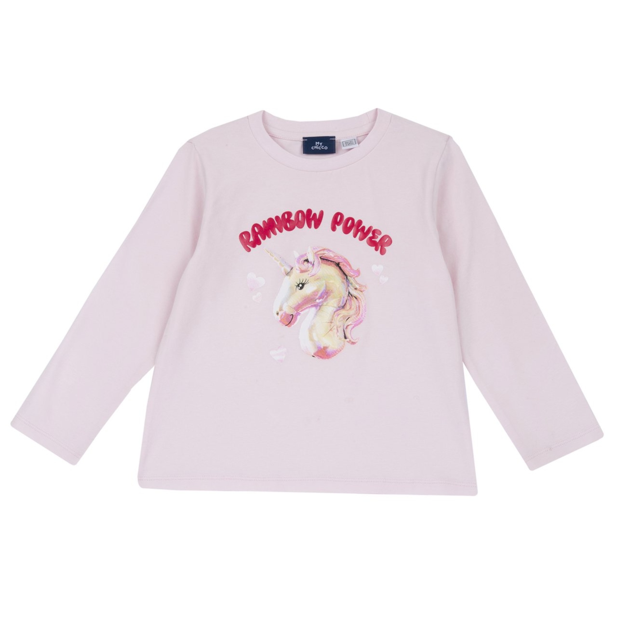 Chicco Unicorno T-Shirt Manica Lunga Rosa Cotone