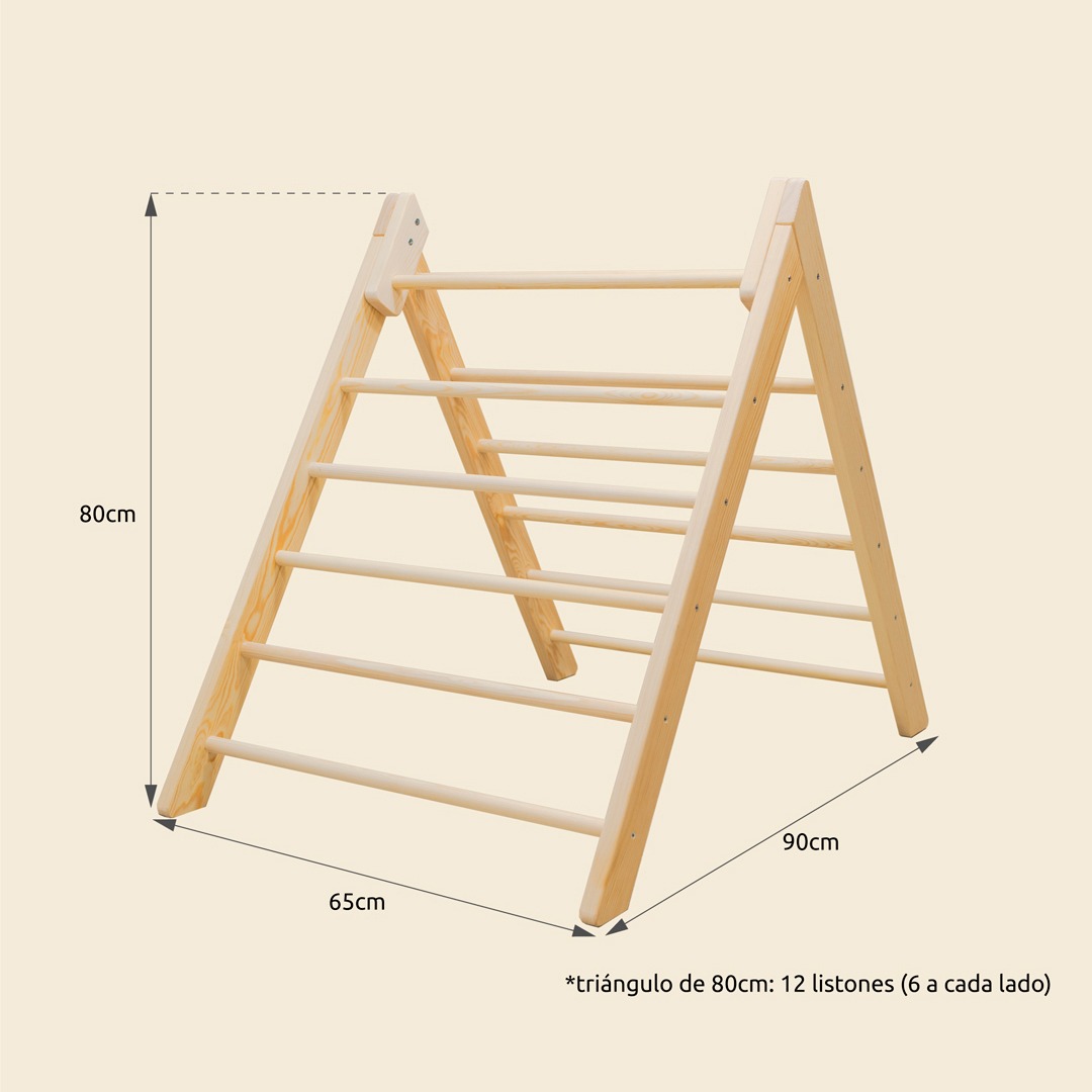 The Dida Pikler Triangolo Arrampicata 80 cm Legno Naturale