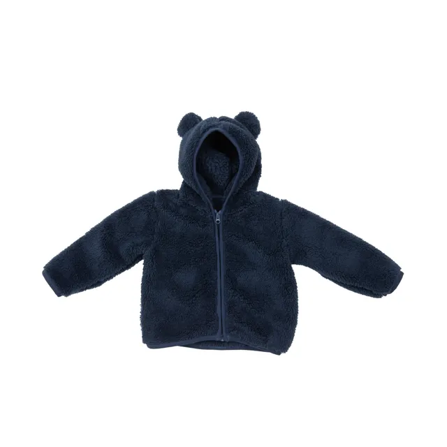 Mawi Cardigan Peloso Bimba con Cappuccio Zip Caldo