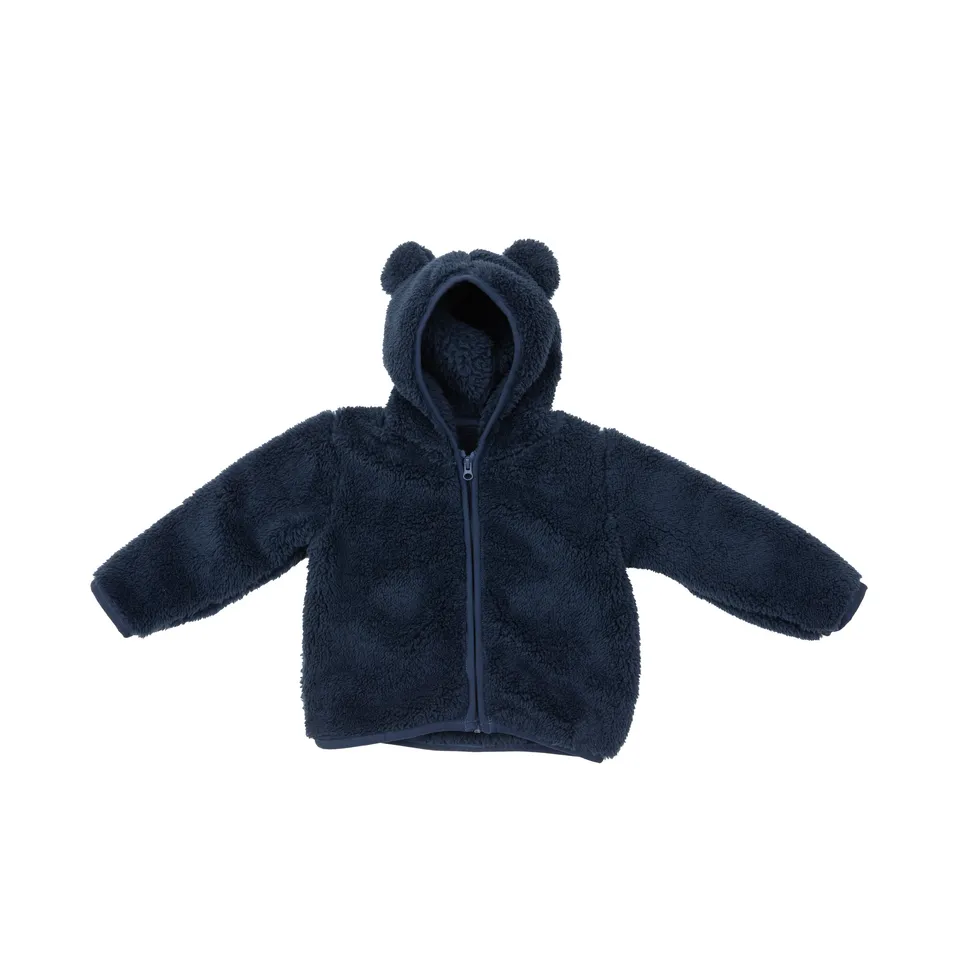 Mawi Cardigan Peloso Bimba con Cappuccio Zip Caldo