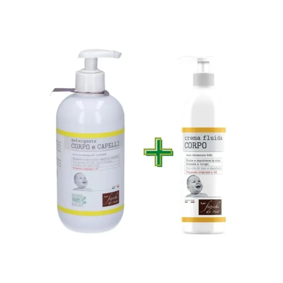 Fiocchi di Riso set bagnetto camomilla 400+240 ml