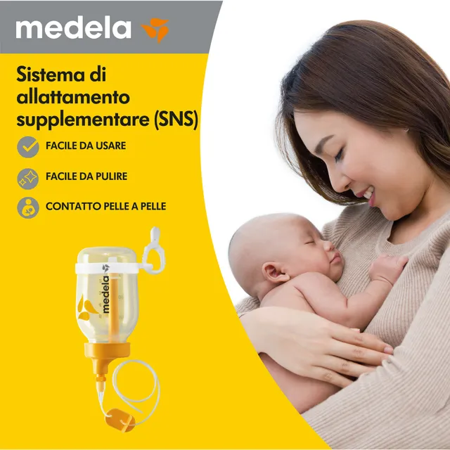 Medela SNS sistema allattamento integrativo con tubicino