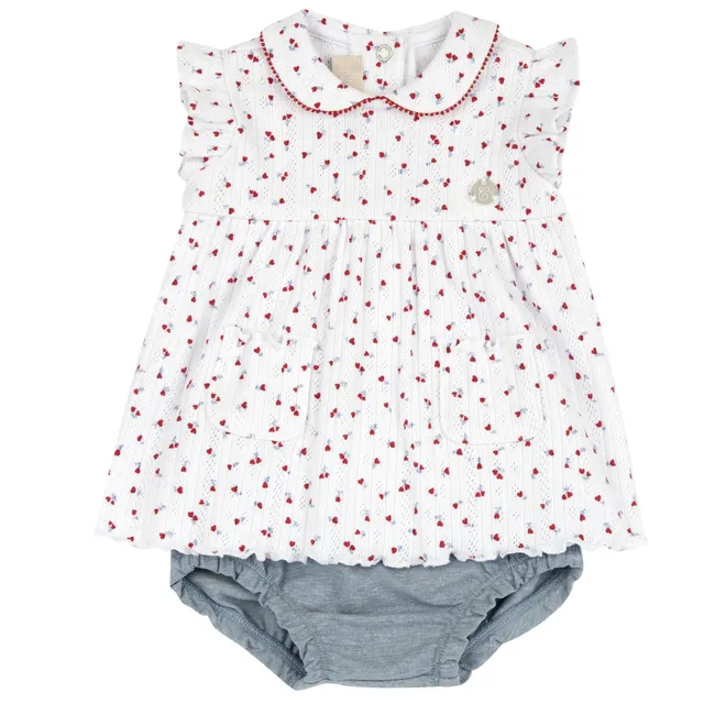 Chicco vestito neonata con mutandina in cotone