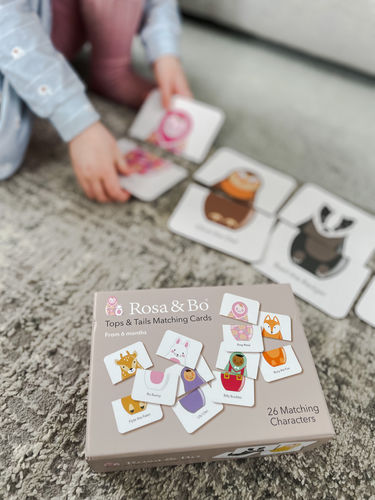 Rosa & Bo Tops & Tails memory abbinamento bambini