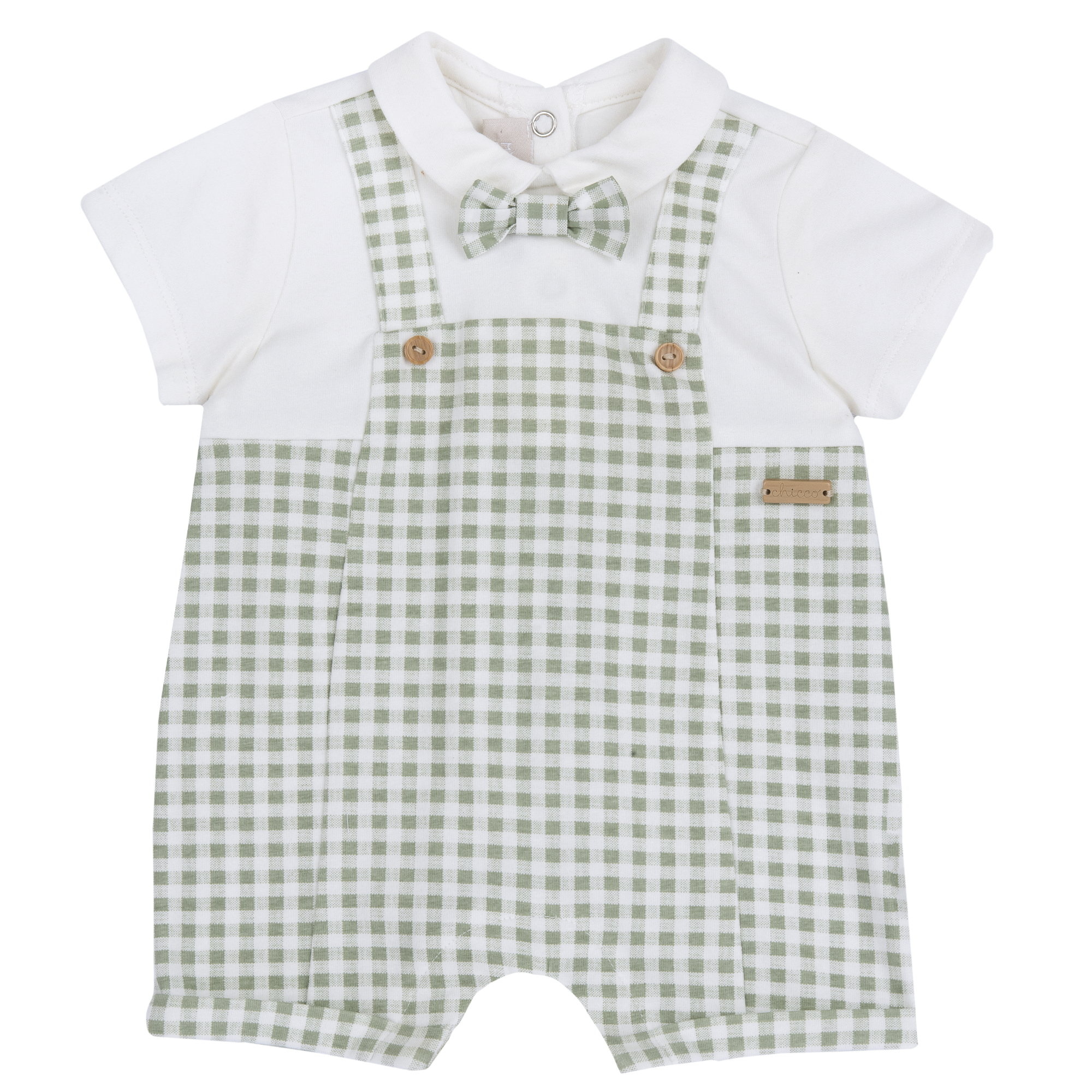 Chicco Pagliaccetto Neonato Cotone Elegante Apertura Schiena