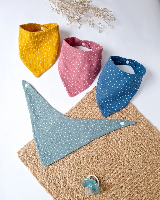 M'Amélie Creations Bavaglino Triangolare mussola 0-2 anni