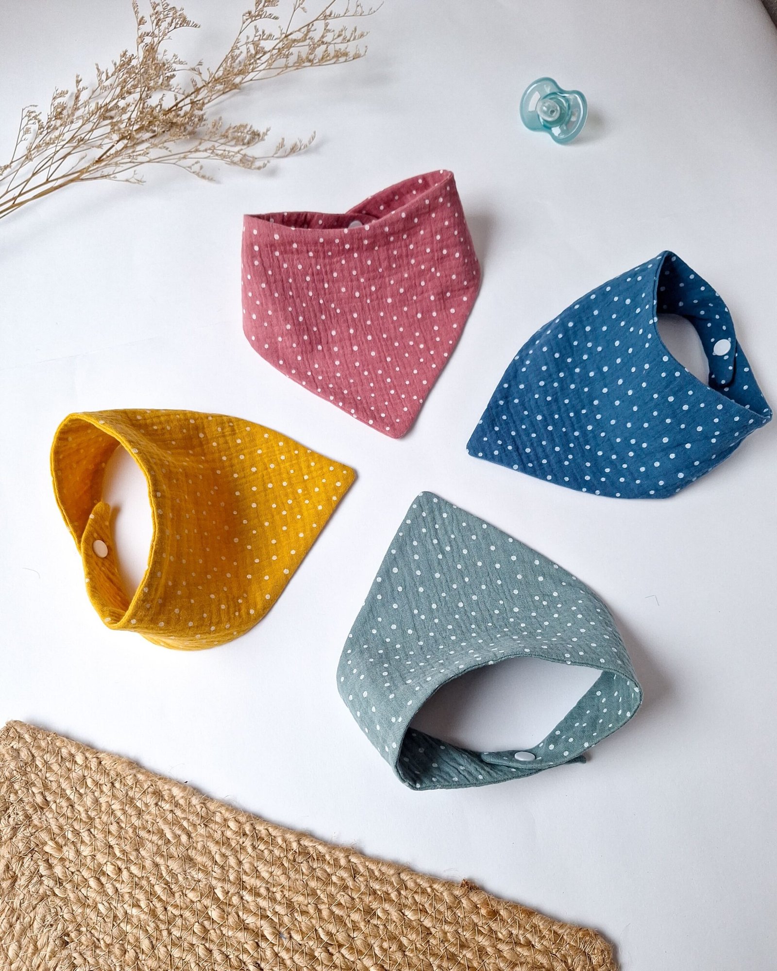 M'Amélie Creations Bavaglino Triangolare mussola 0-2 anni