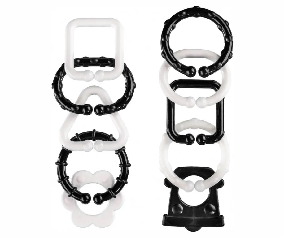 Profibaby Forme giocattolo plastica 10 pezzi bianco nero