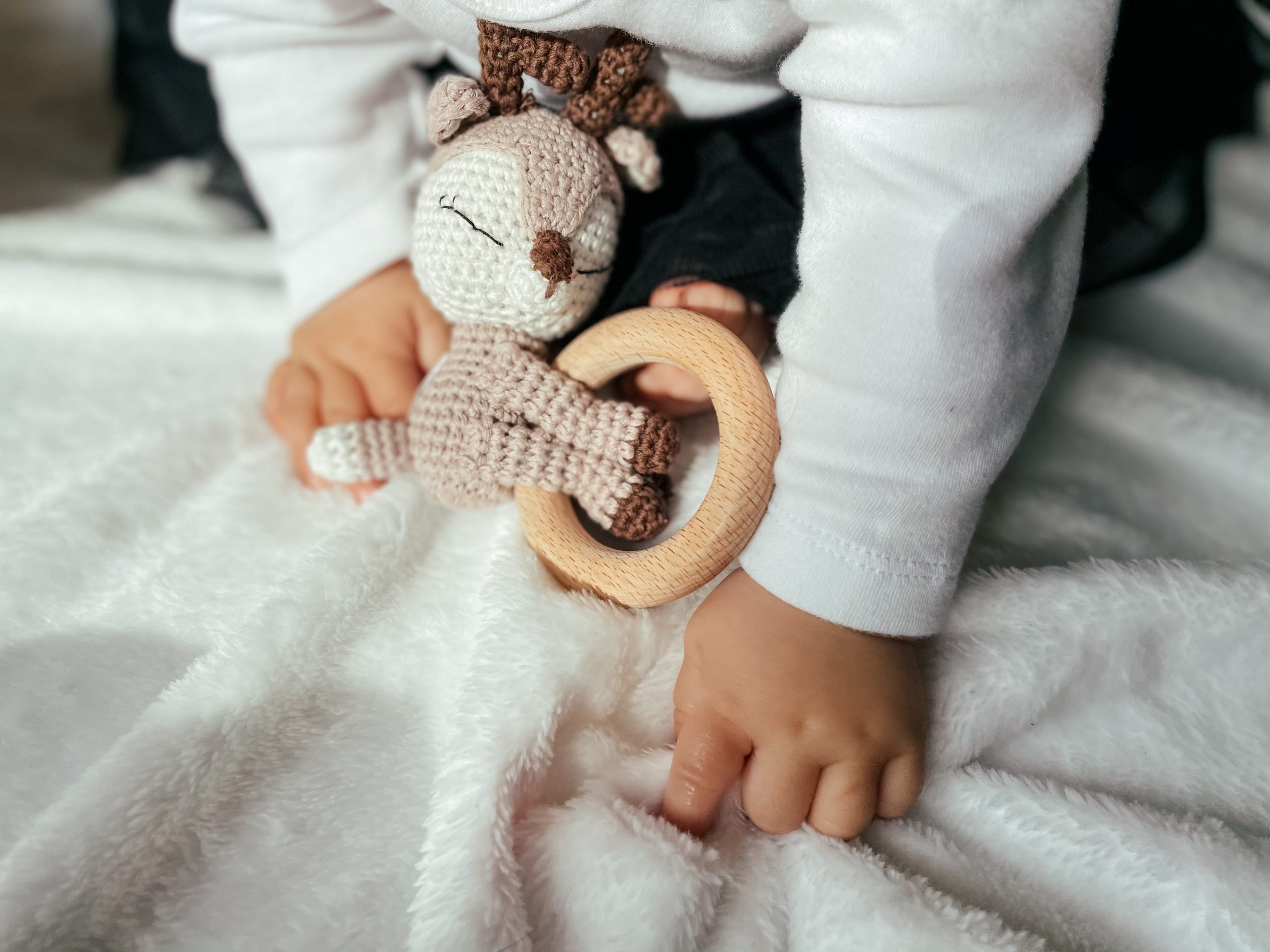 Piccoli Toys Marina il Cervo sonaglio uncinetto cotone