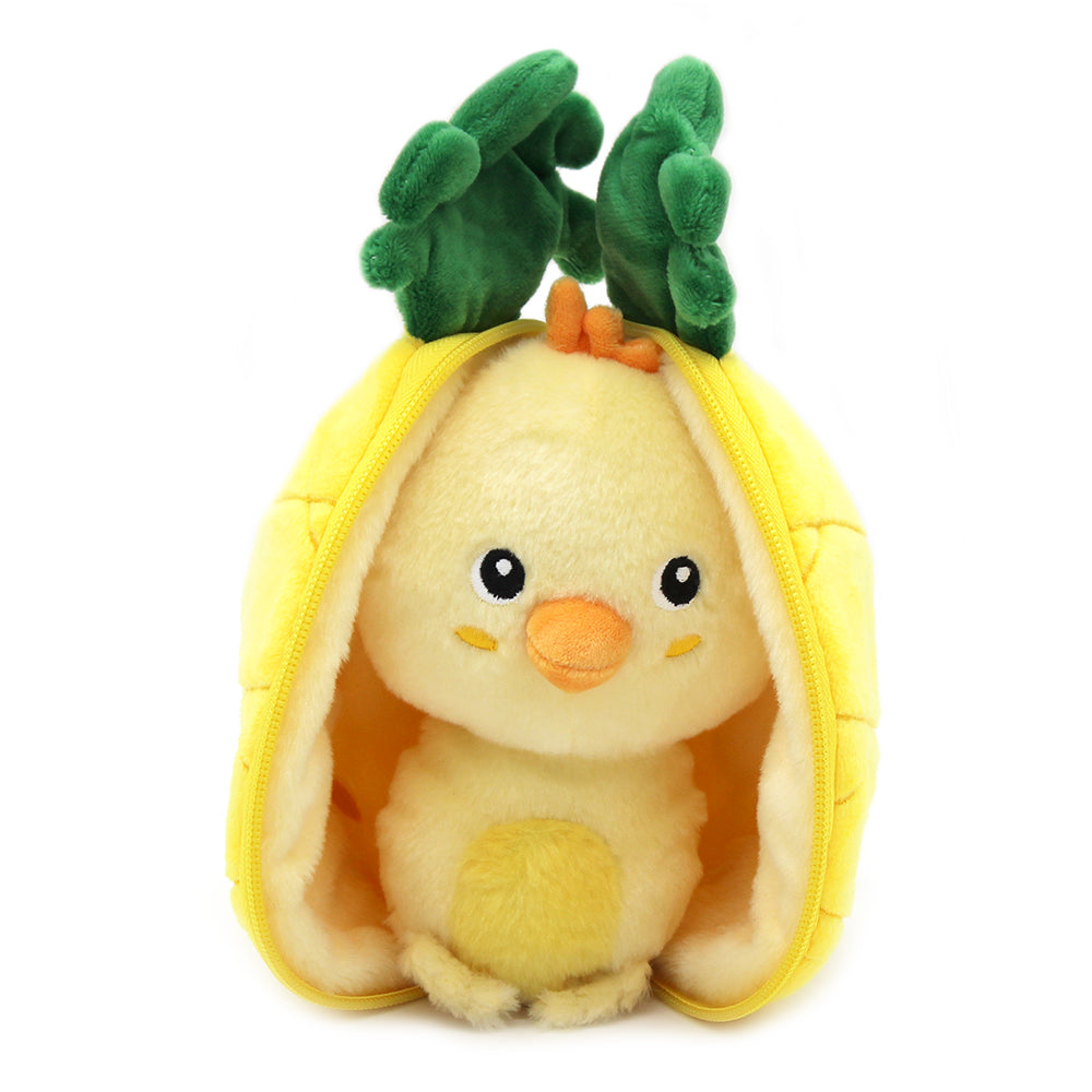 Les Deglingos Flipetz Nugget peluche pulcino ananas