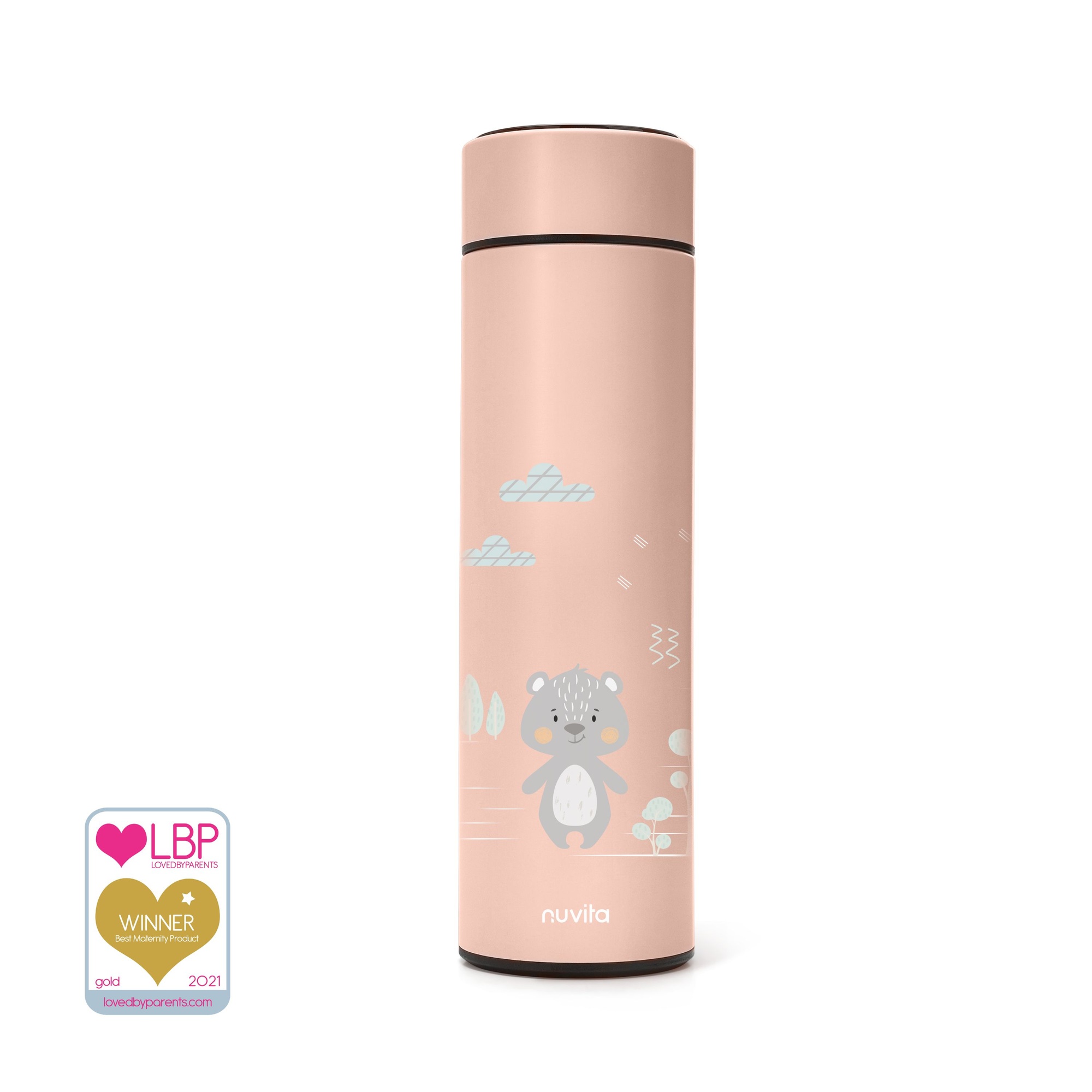 Nuvita 4455 borraccia termica 500 ml english rose LED