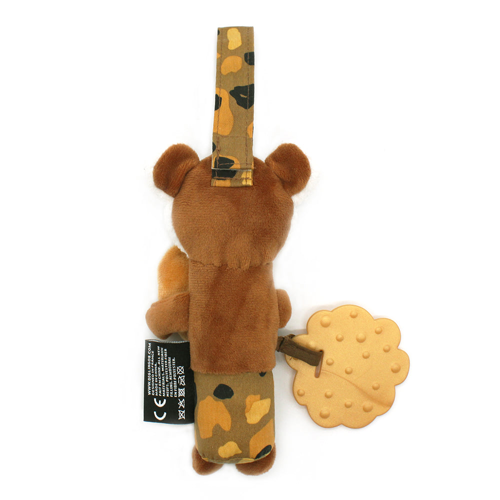 Les Deglingos Speculos Tigre Peluche Carillon Marrone 19 cm
