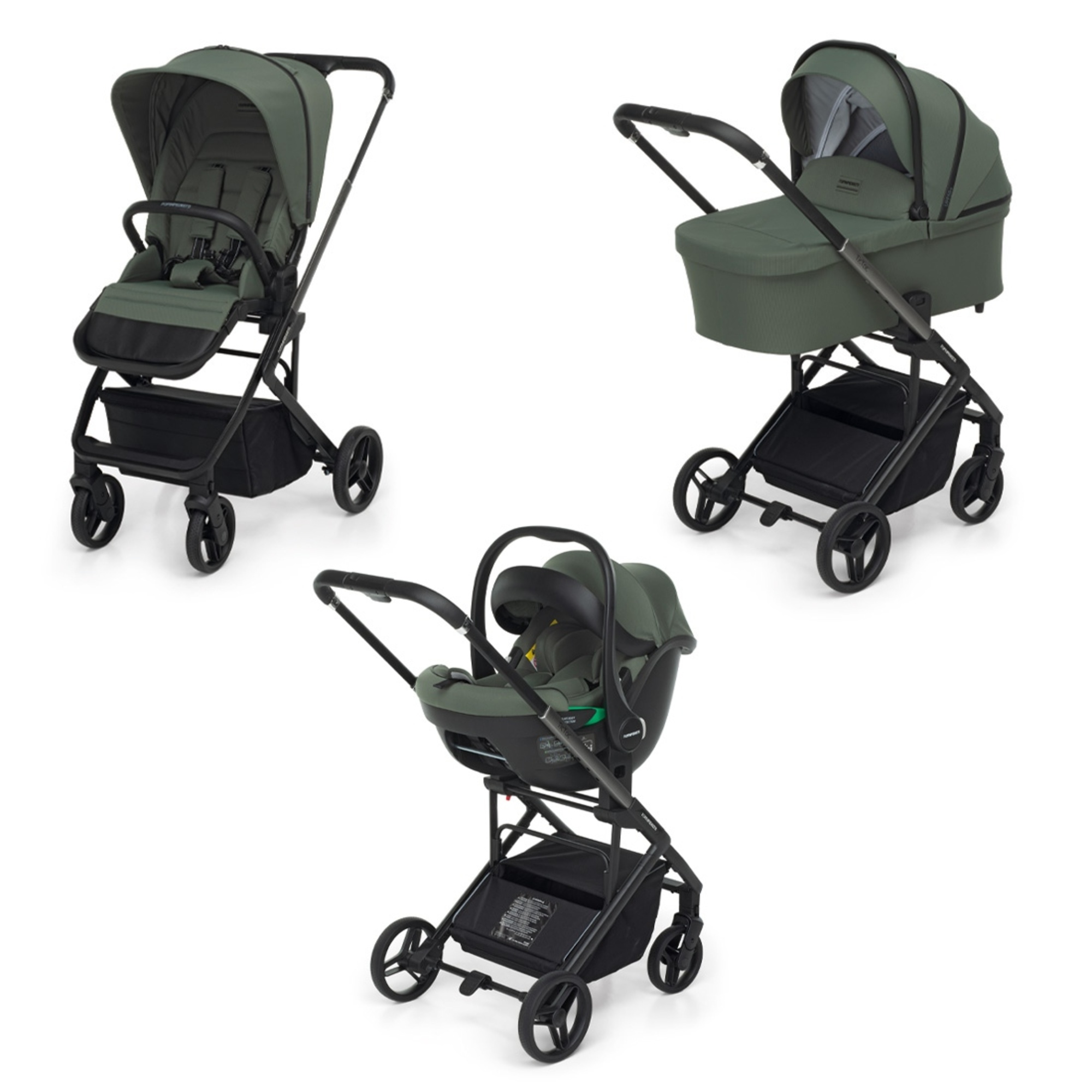 Foppapedretti TicToc Disk Infant trio olive i-Size
