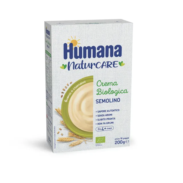 Humana semolino bio 200g prime pappe 4 mesi