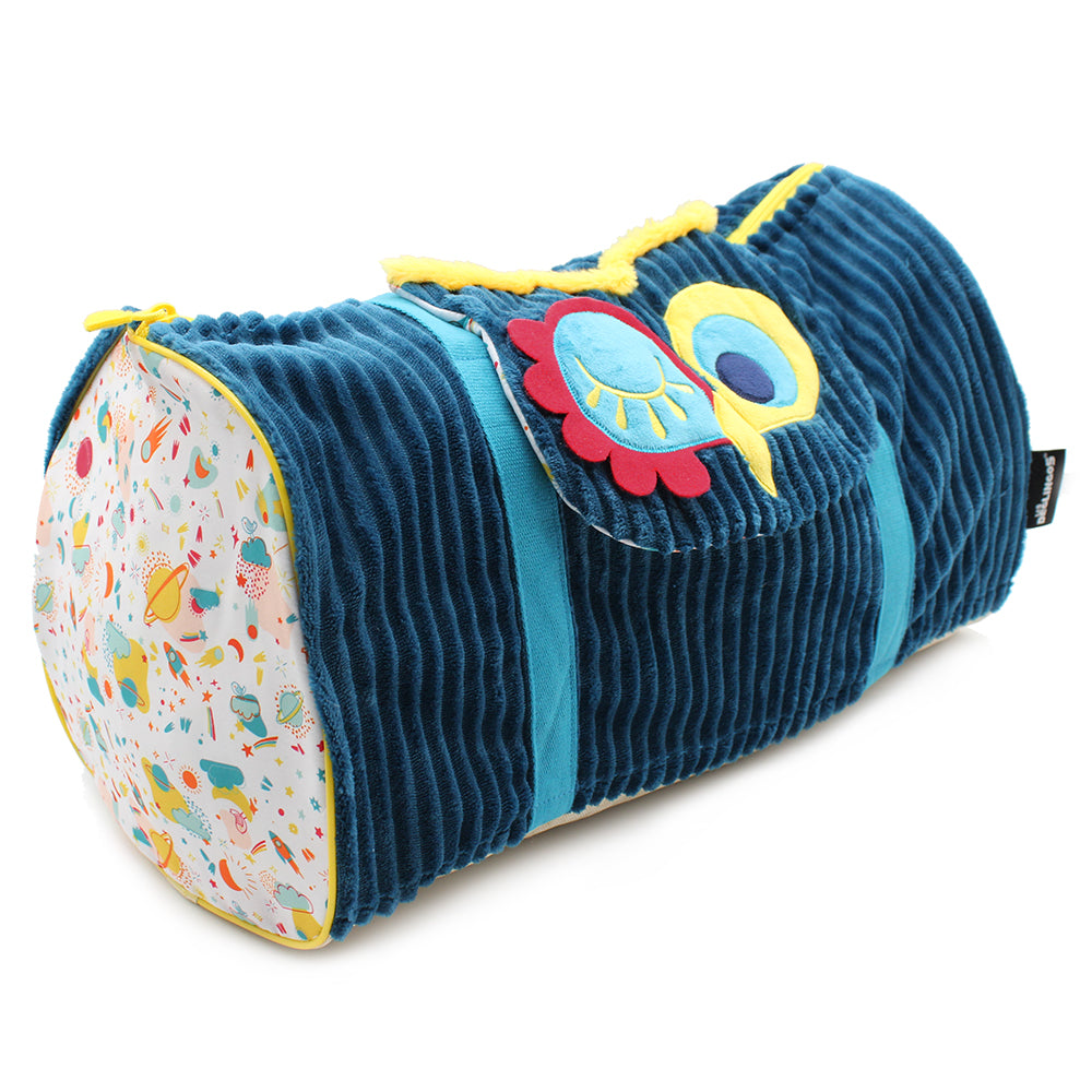 Les Déglingos Astros Borsa Weekend Gufo Blu 48 cm