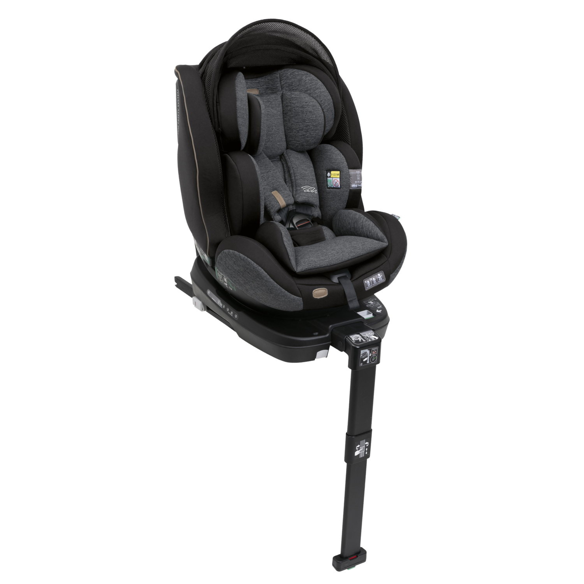 Chicco Seat3Fit Air seggiolino auto 40-125 cm black melange Isofix