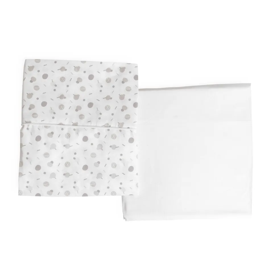 Chicco Next2Me Forever set lenzuola cotone confetti