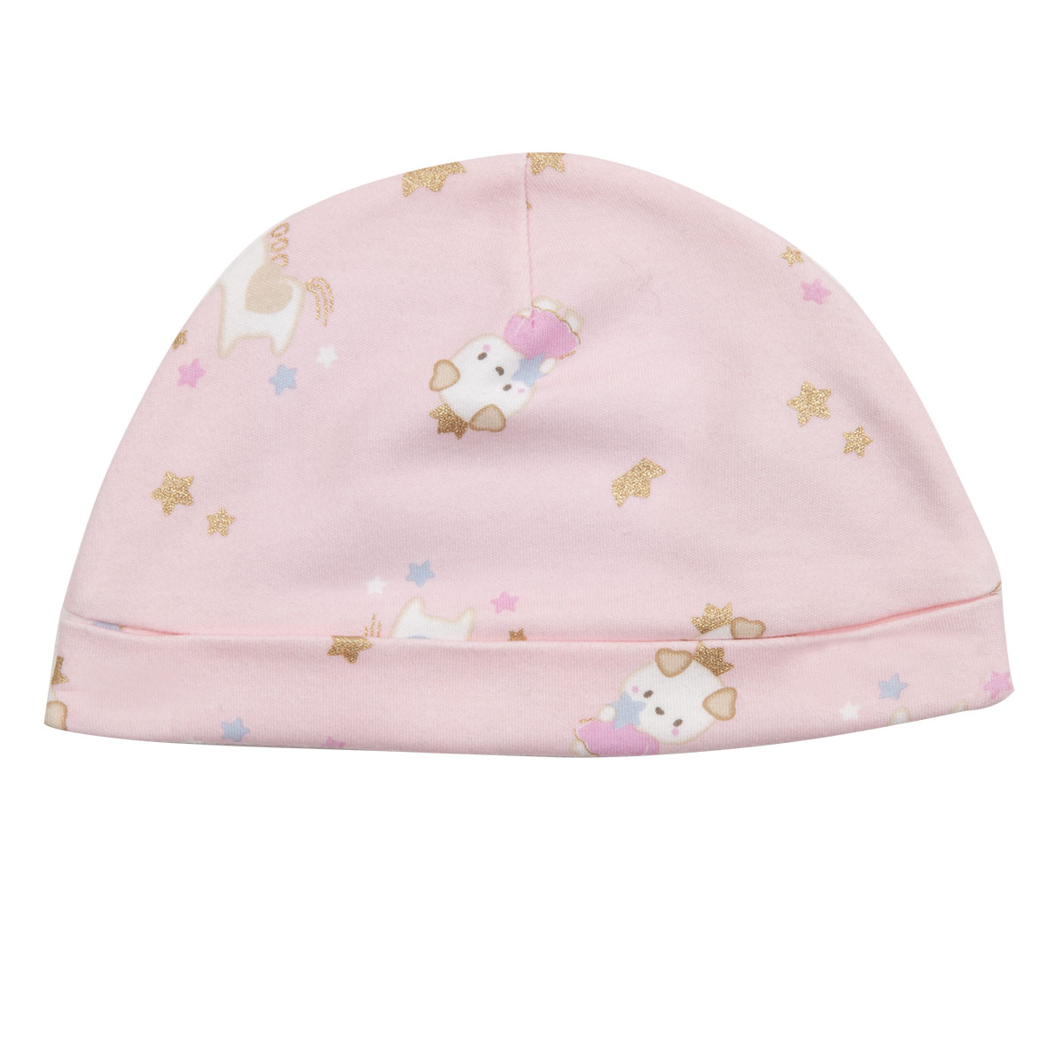 Mawi cappello interlock fantasia rosa in cotone