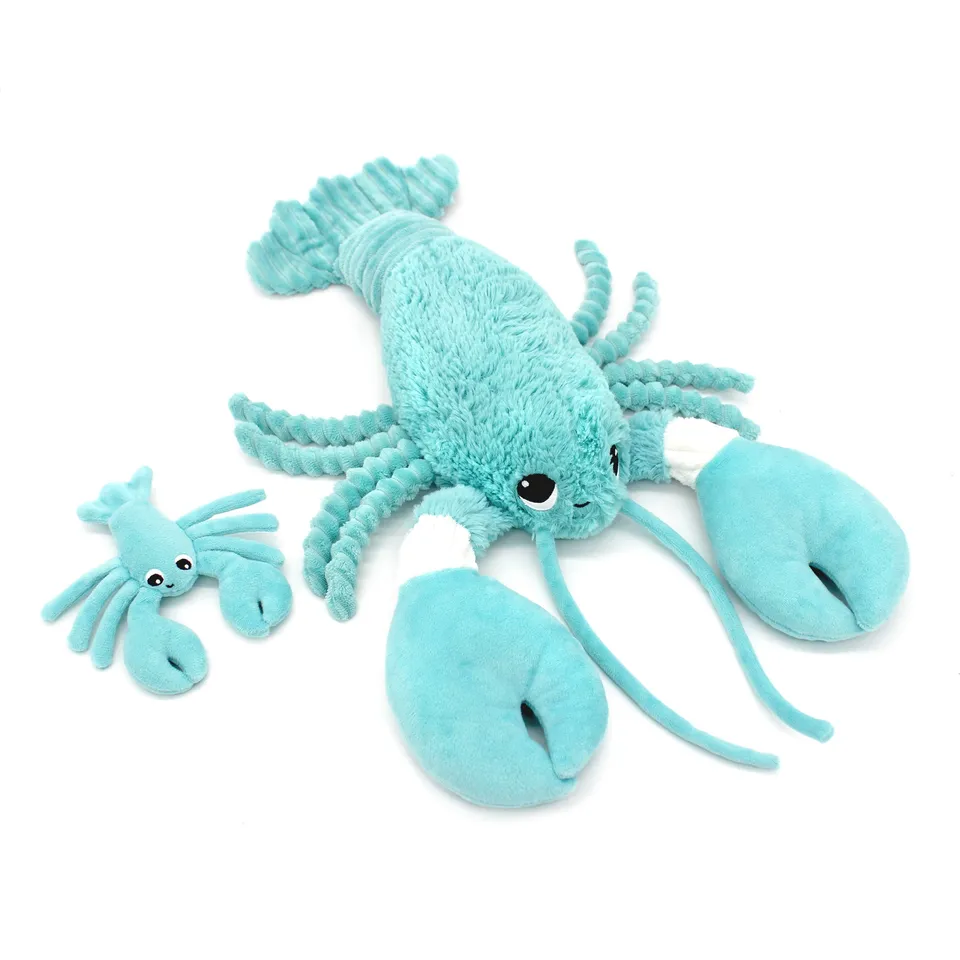 Les Deglingos Ptipotos Iloveyou Peluche Aragosta Blu 48 cm