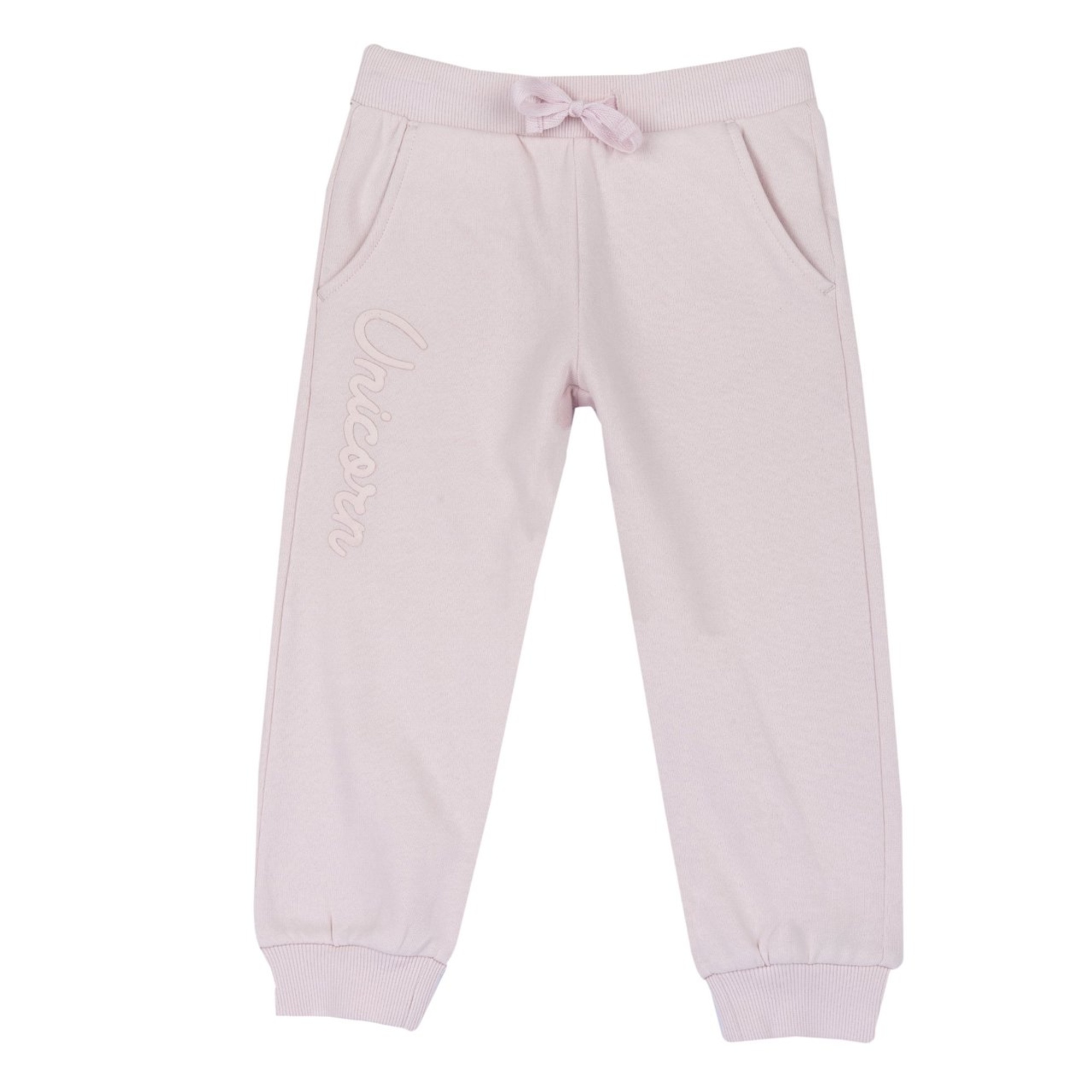 Chicco Pantaloni Jogger Felpa Rosa Cotone Sostenibile