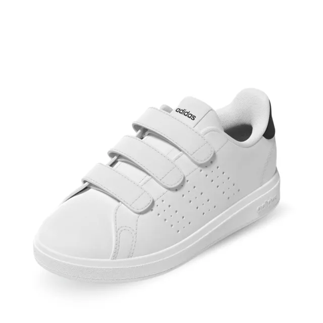 adidas Advantage scarpa bianca tallone blu casual